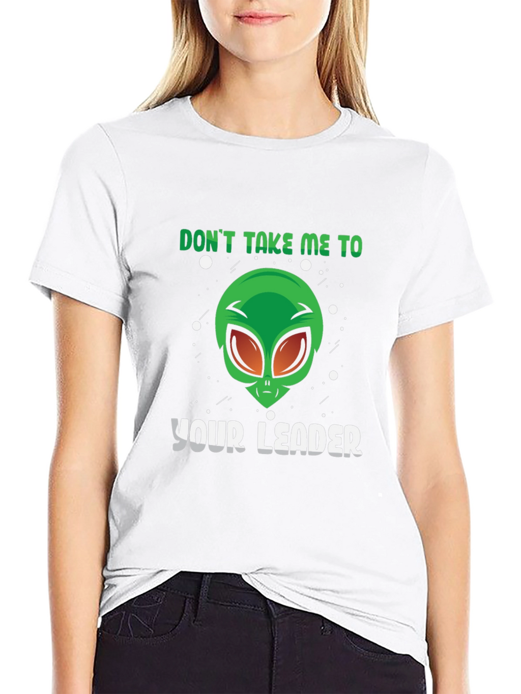 Alien Leader Graphic Tee - Sci-Fi Humor