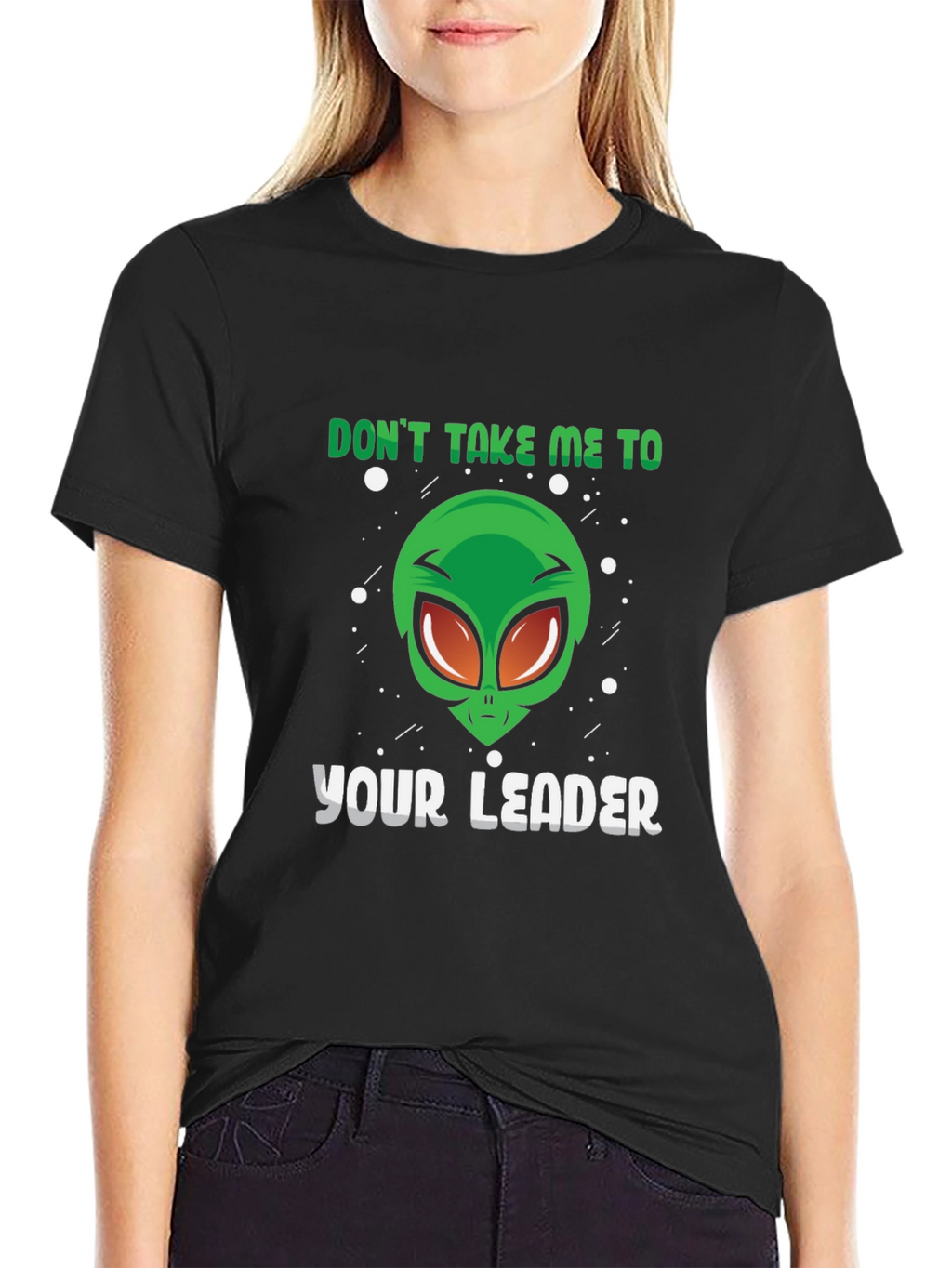 Alien Leader Graphic Tee - Sci-Fi Humor