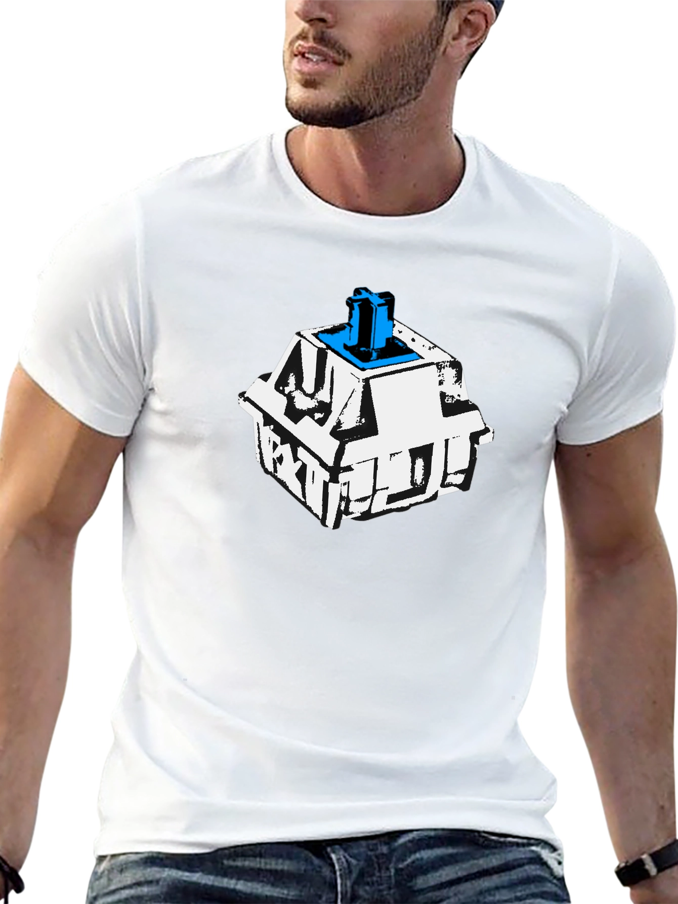 Keyboard Switch Graphic Tee - Cool Tech Shirt