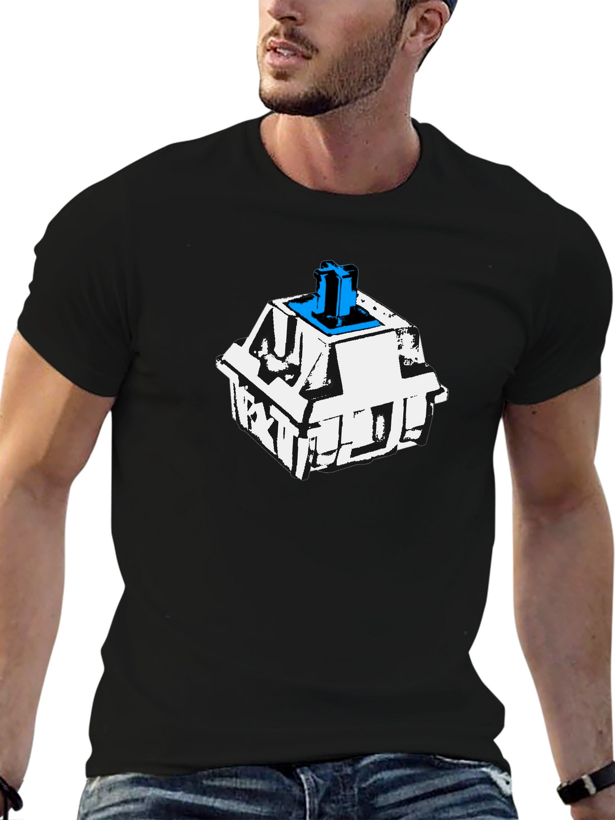 Keyboard Switch Graphic Tee - Cool Tech Shirt