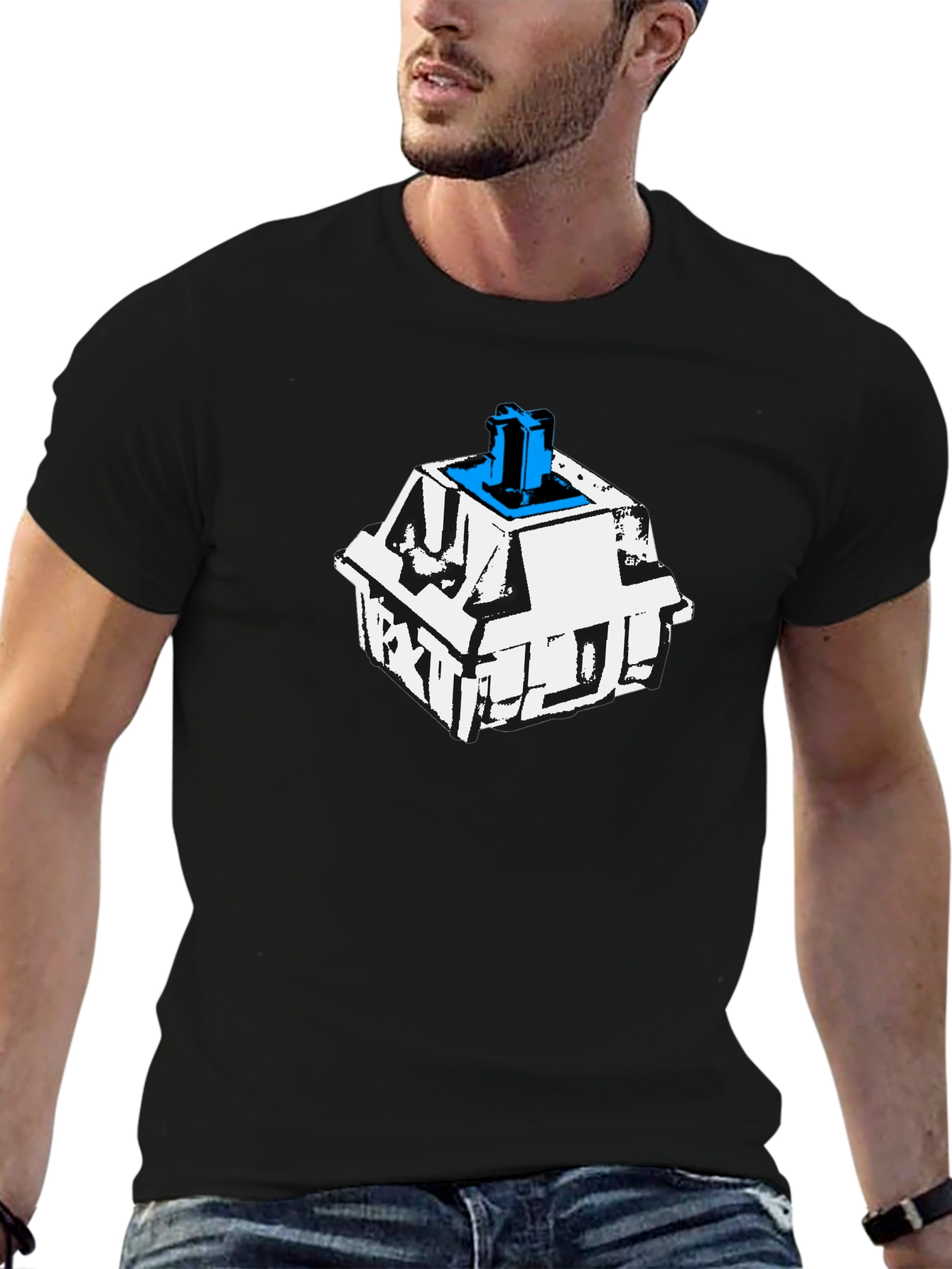 Keyboard Switch Graphic Tee - Cool Tech Shirt