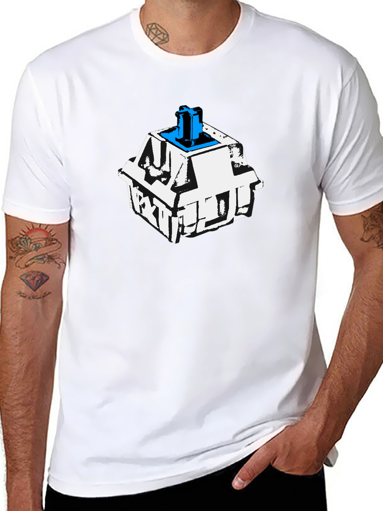 Keyboard Switch Graphic Tee - Cool Tech Shirt