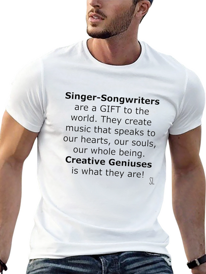 Singer Songwriter Gift T-Shirt Creative Genius Tee