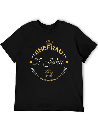 Ehefrau 25 Jahre T-Shirt - Anniversary Gift Tee