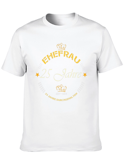 Ehefrau 25 Jahre T-Shirt - Anniversary Gift Tee
