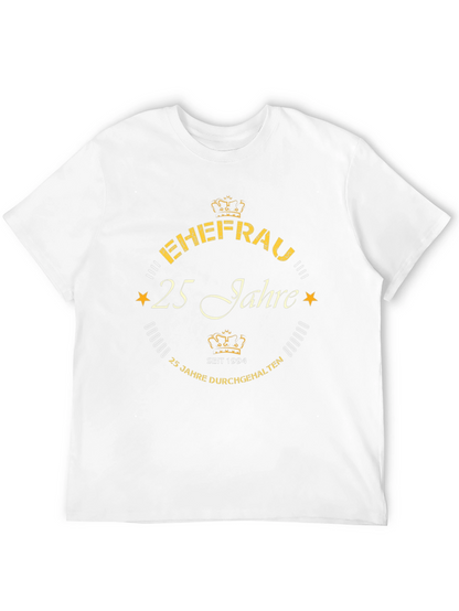 Ehefrau 25 Jahre T-Shirt - Anniversary Gift Tee