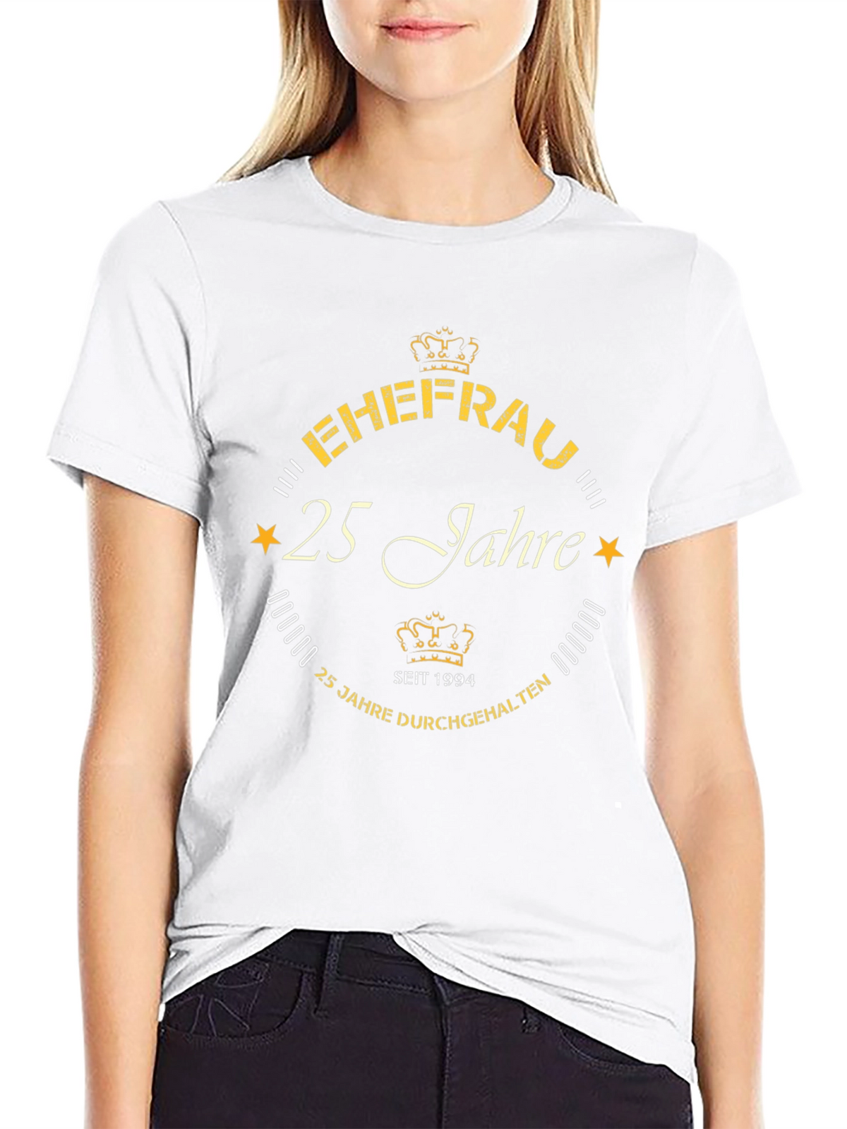Ehefrau 25 Jahre T-Shirt - Anniversary Gift Tee