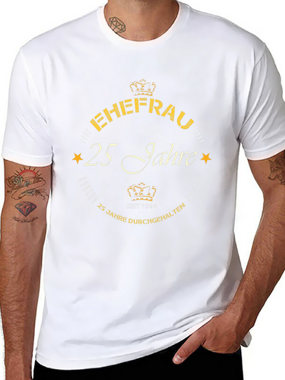 Ehefrau 25 Jahre T-Shirt - Anniversary Gift Tee