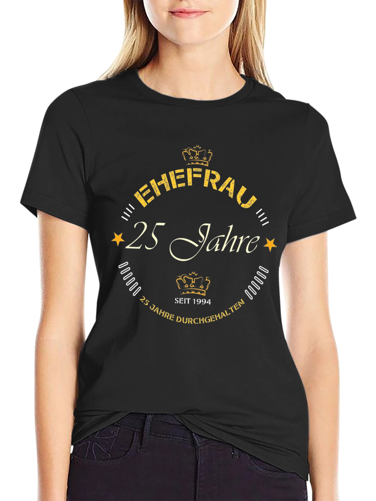 Ehefrau 25 Jahre T-Shirt - Anniversary Gift Tee
