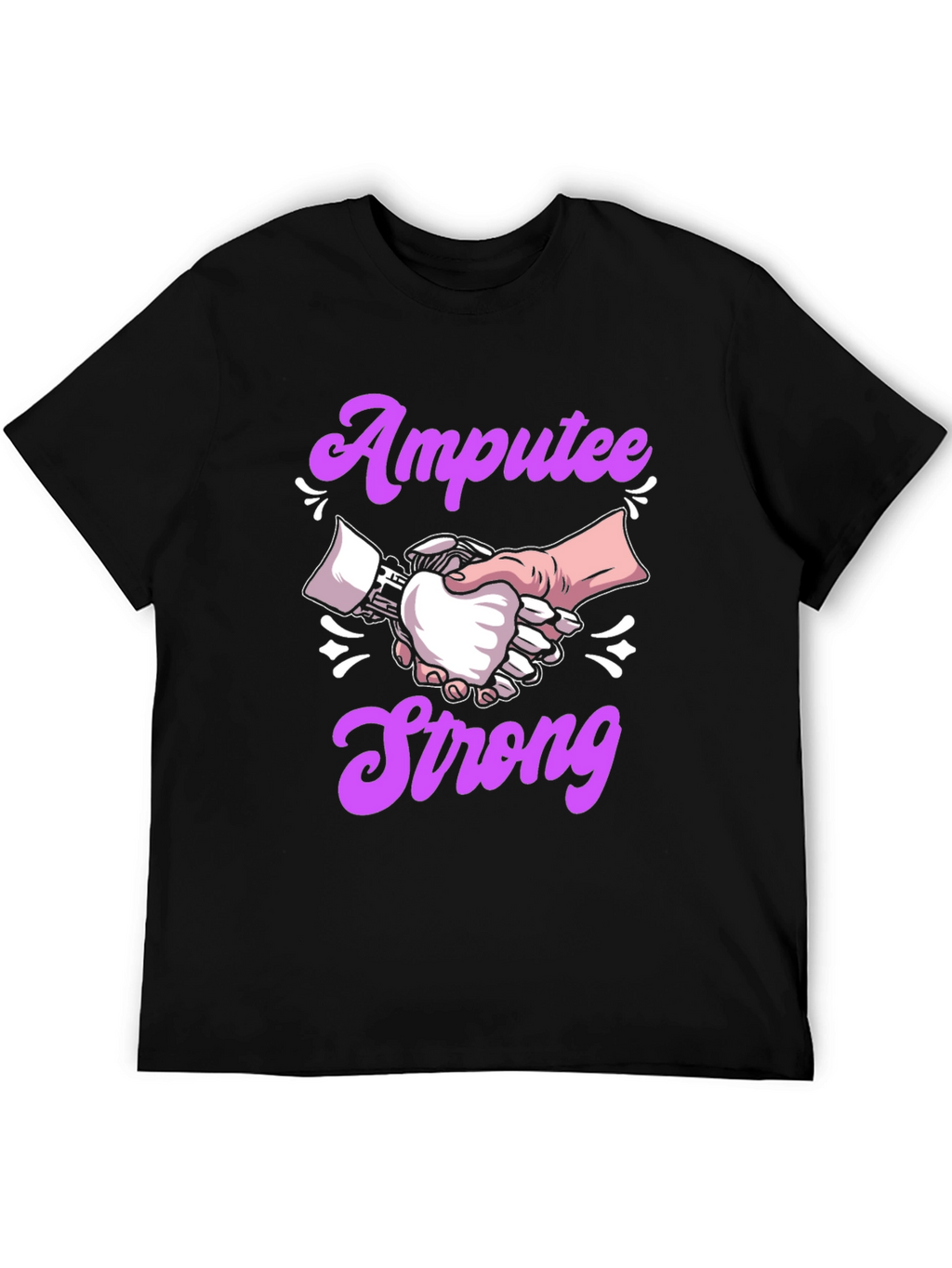 Amputee Strong T-Shirt - Handshake Design