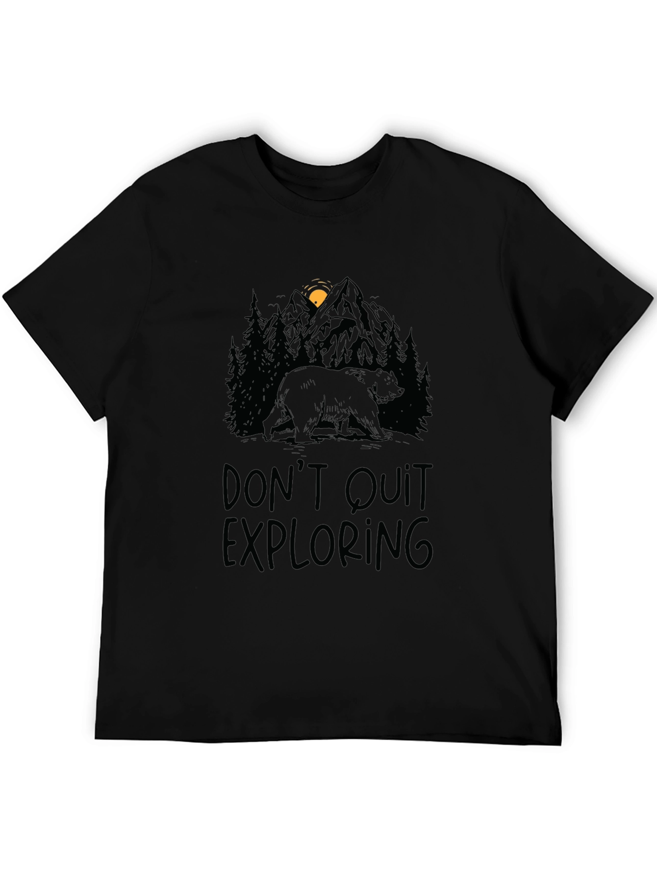 Dont Quit Exploring Bear Graphic Tee