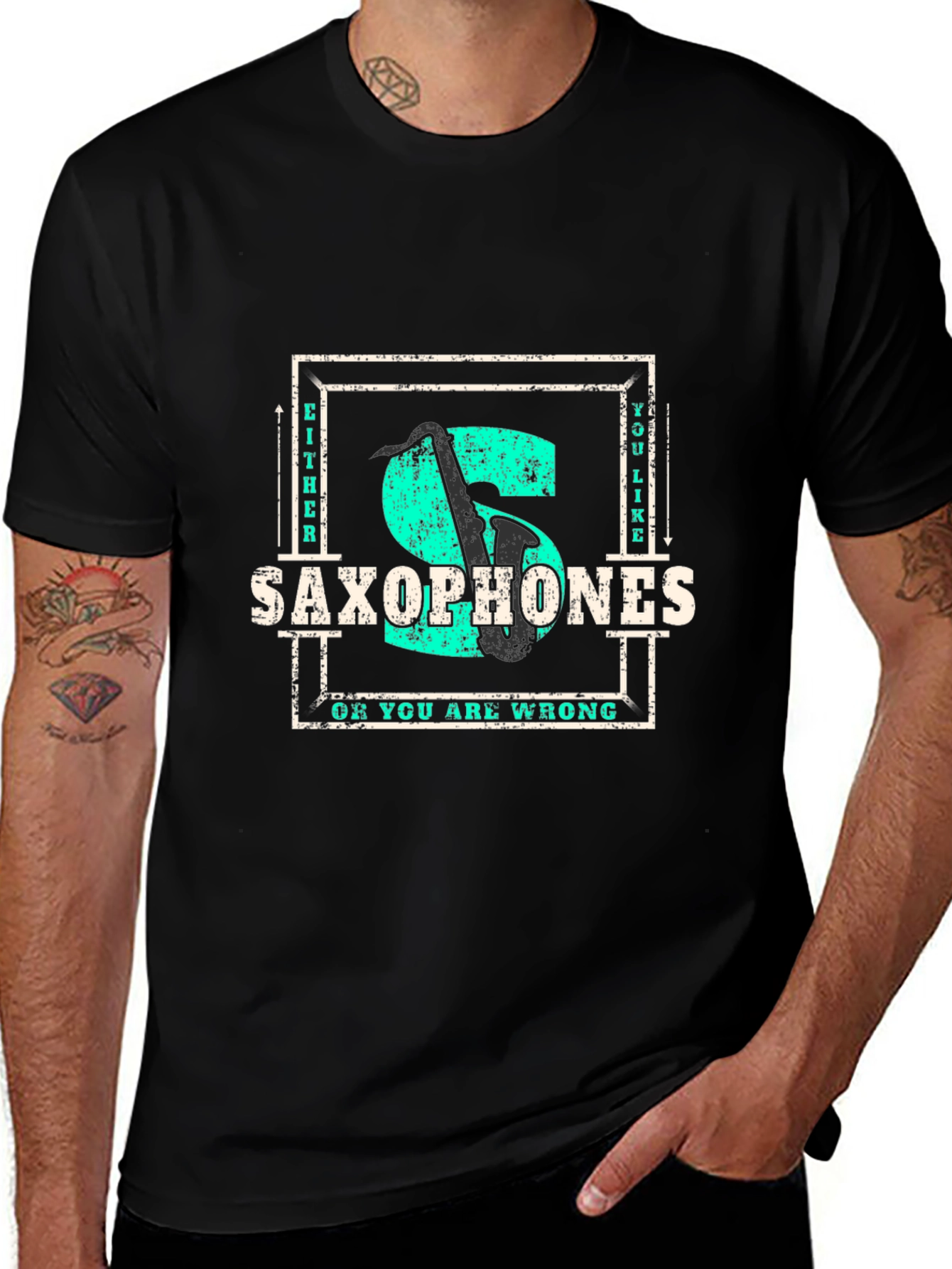 Saxophone Lover T-Shirt - Either You Like It Or You Are Wrong!