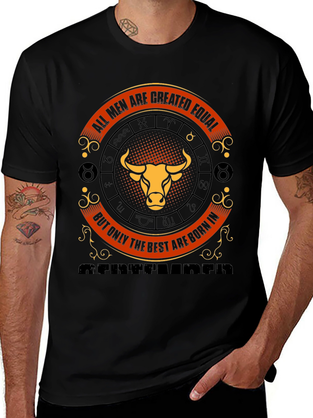 Taurus Zodiac Tee - All Men Are Created Equal