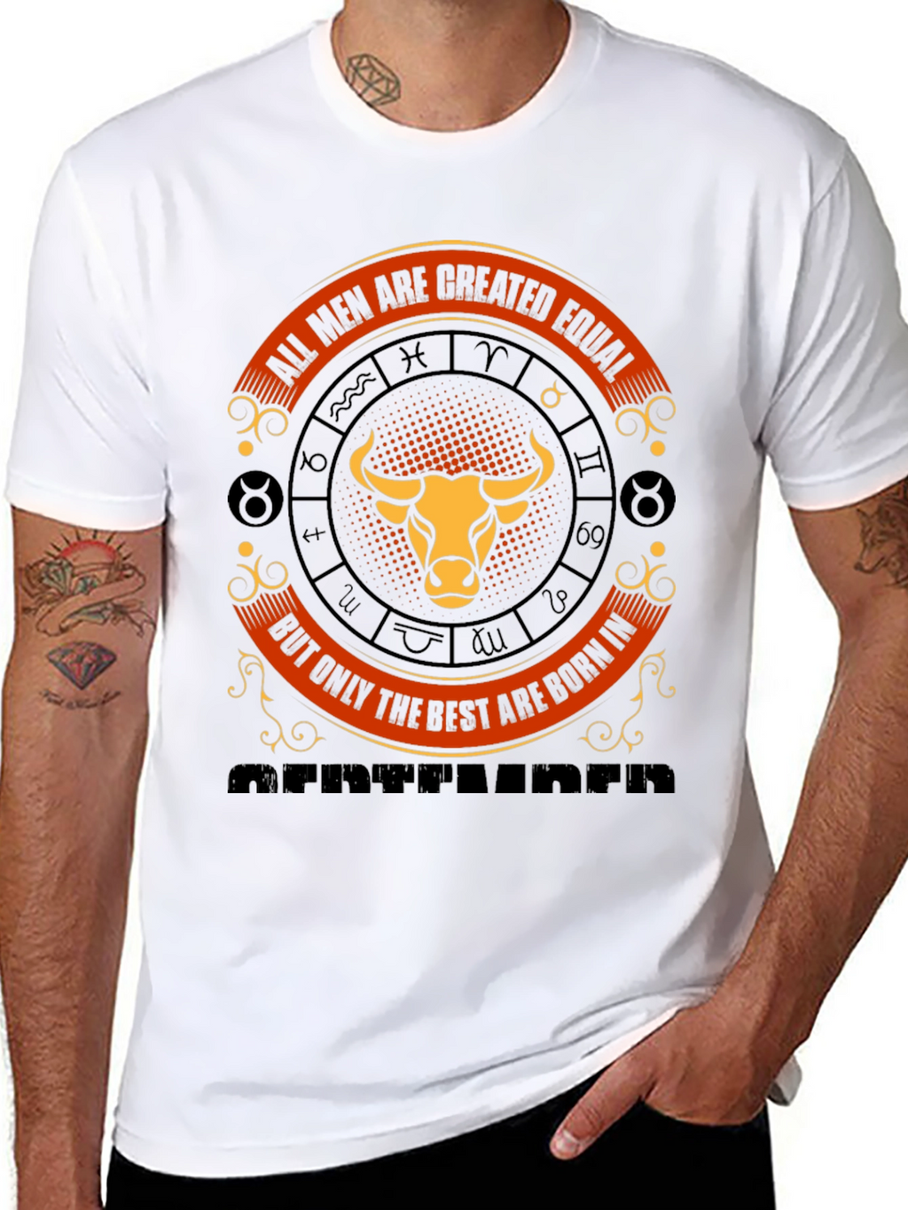 Taurus Zodiac Tee - All Men Are Created Equal