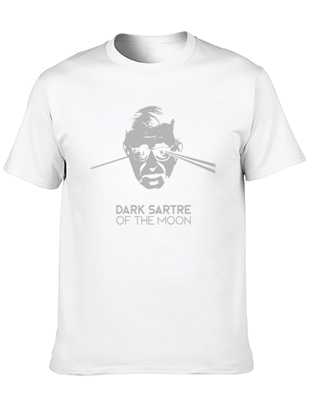 Dark Sartre of the Moon Graphic Tee - Black