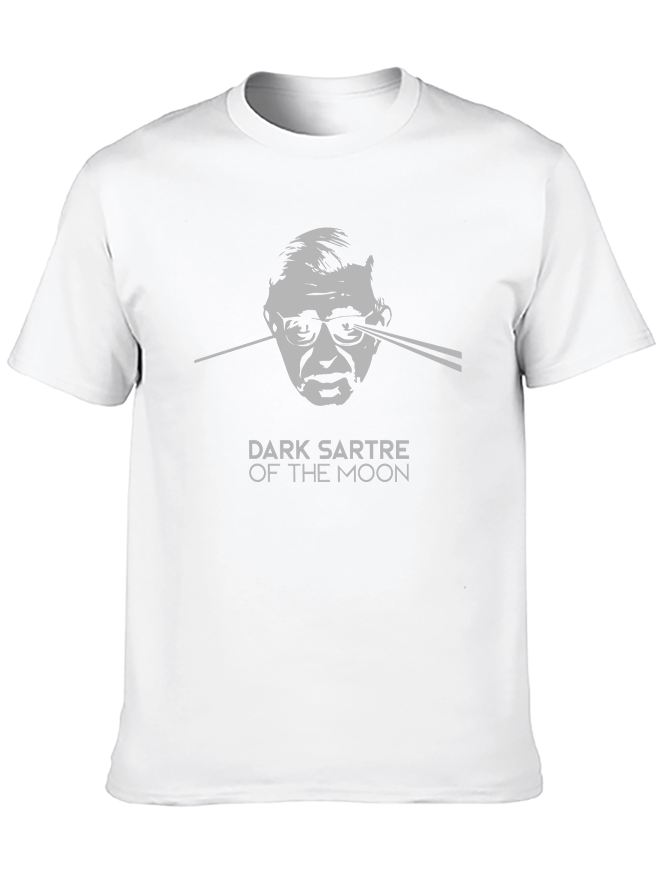 Dark Sartre of the Moon Graphic Tee - Black