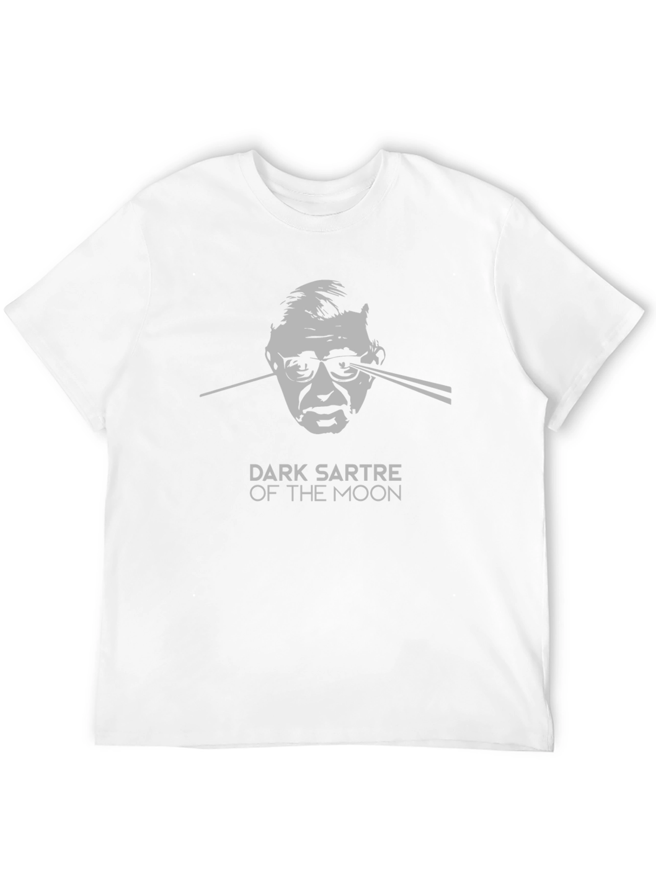 Dark Sartre of the Moon Graphic Tee - Black