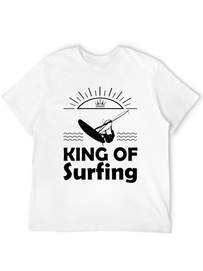 King of Surfing Black Graphic T-Shirt