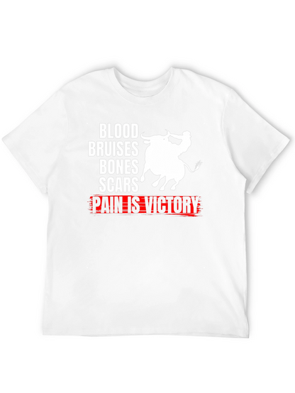 Blood Bruises Bones Scars Pain Is Victory T-Shirt
