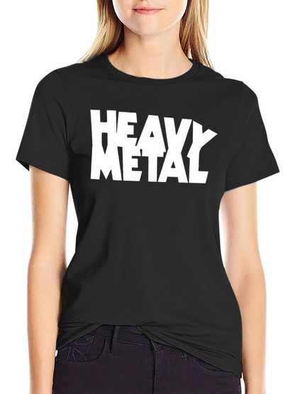 Heavy Metal Graphic Tee - Black Cotton T-Shirt
