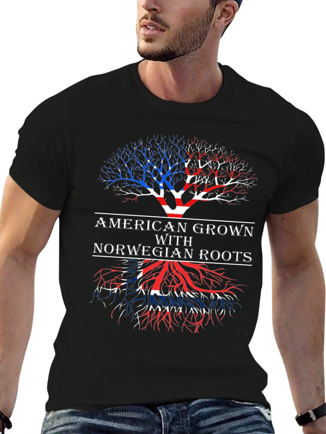 American Grown with Norwegian Roots T-Shirt