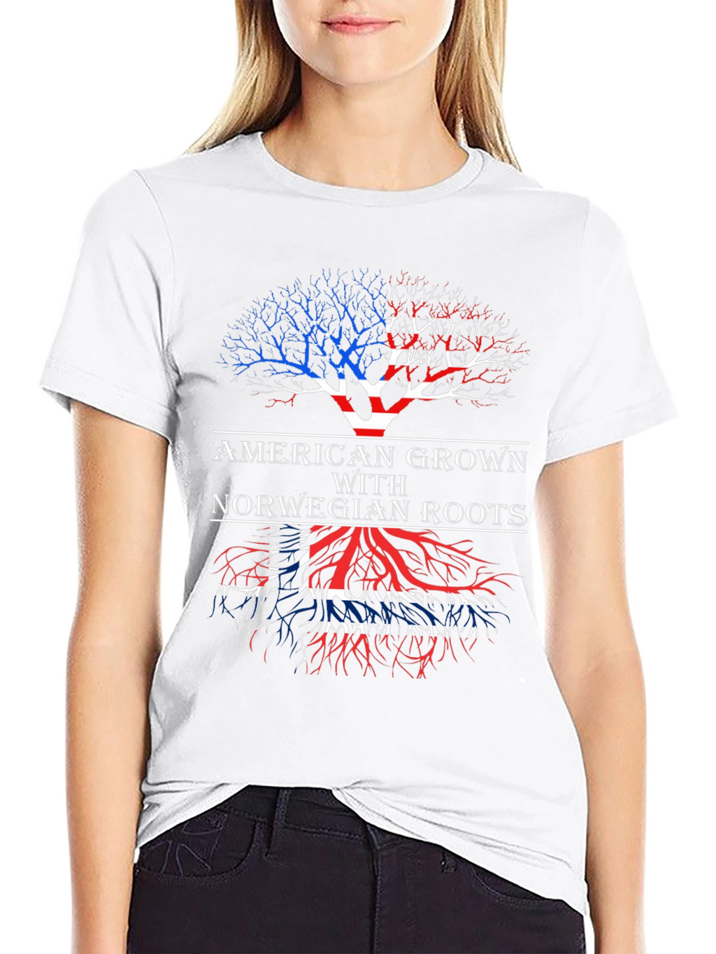 American Grown with Norwegian Roots T-Shirt