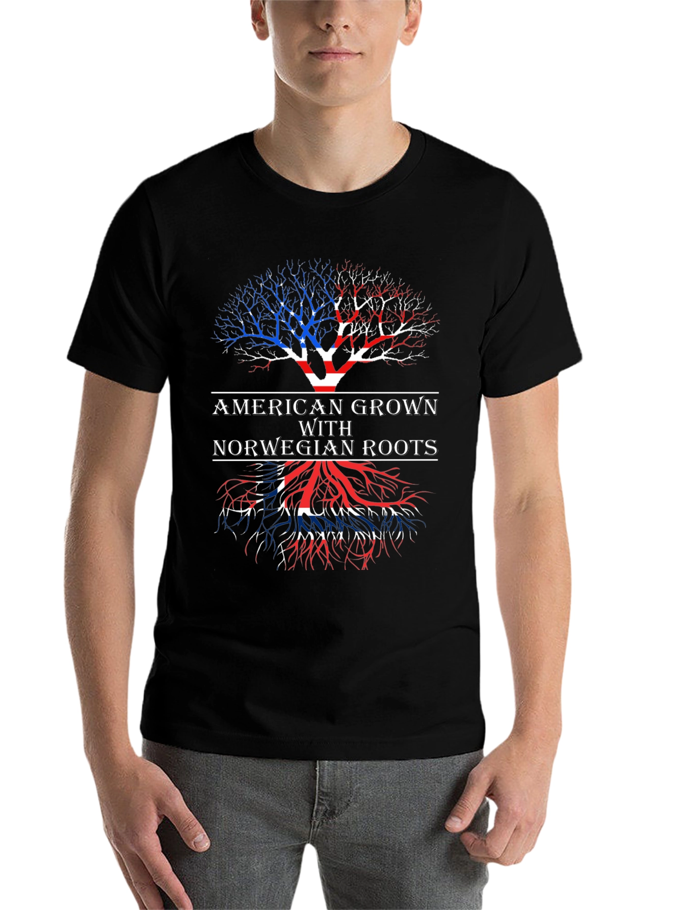 American Grown with Norwegian Roots T-Shirt