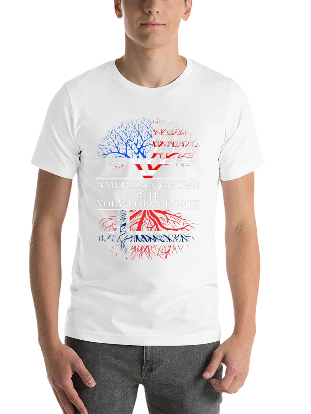 American Grown with Norwegian Roots T-Shirt