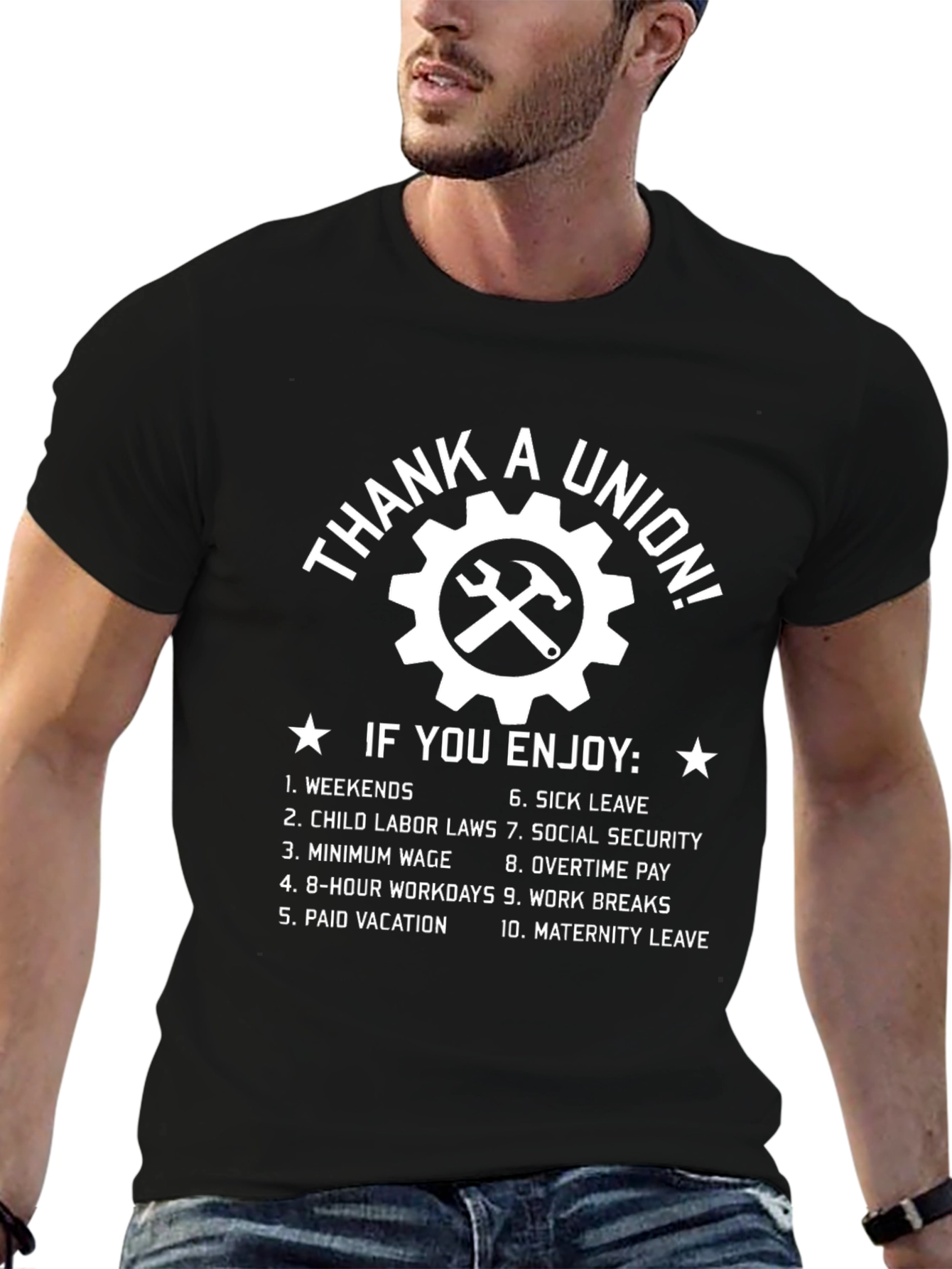 Thank A Union T-Shirt - Weekends Overtime and More!