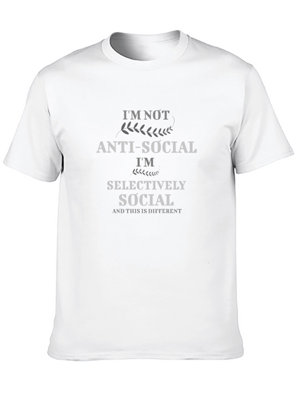 Selectively Social Graphic Tee - Anti-Social T-Shirt
