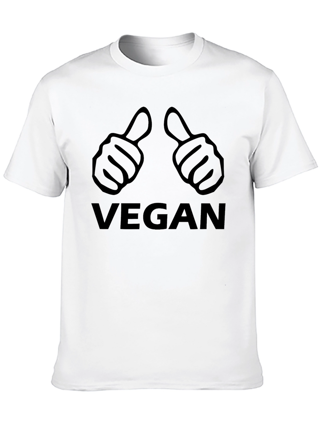 Vegan Thumbs Up Graphic T-Shirt