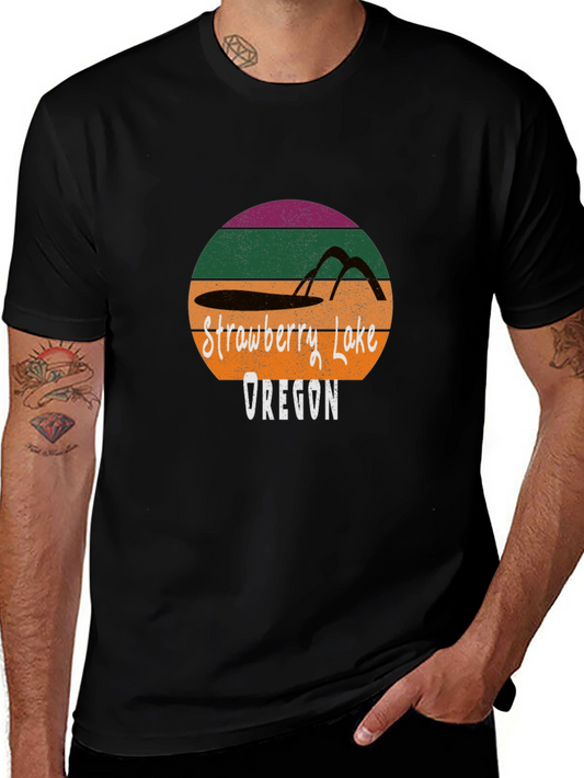Strawberry Lake Oregon Retro T-Shirt
