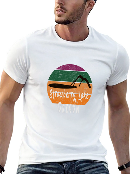 Strawberry Lake Oregon Retro T-Shirt