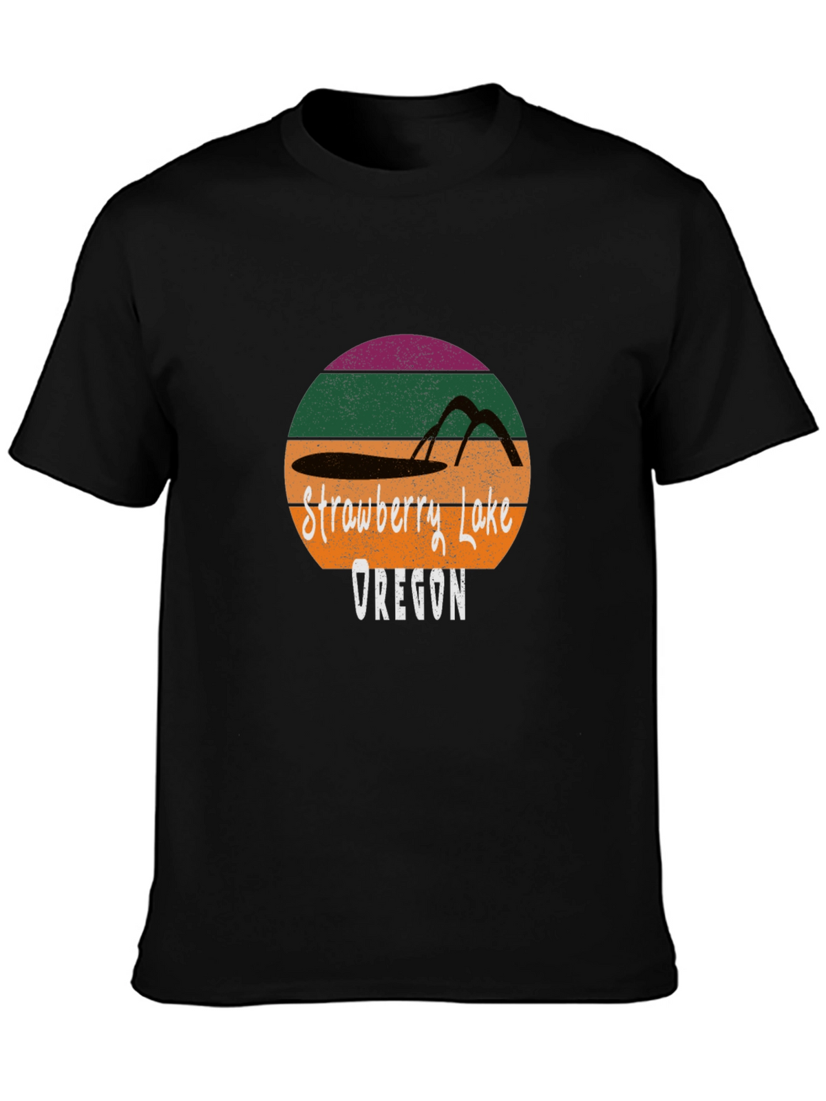 Strawberry Lake Oregon Retro T-Shirt