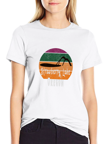 Strawberry Lake Oregon Retro T-Shirt
