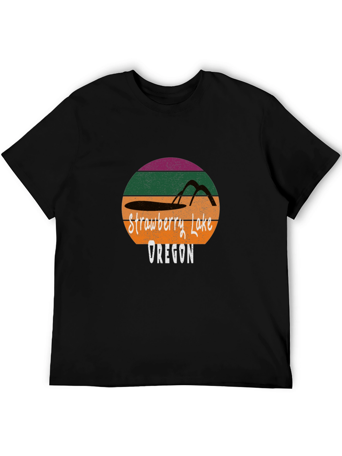 Strawberry Lake Oregon Retro T-Shirt