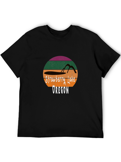 Strawberry Lake Oregon Retro T-Shirt