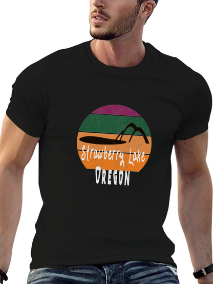 Strawberry Lake Oregon Retro T-Shirt