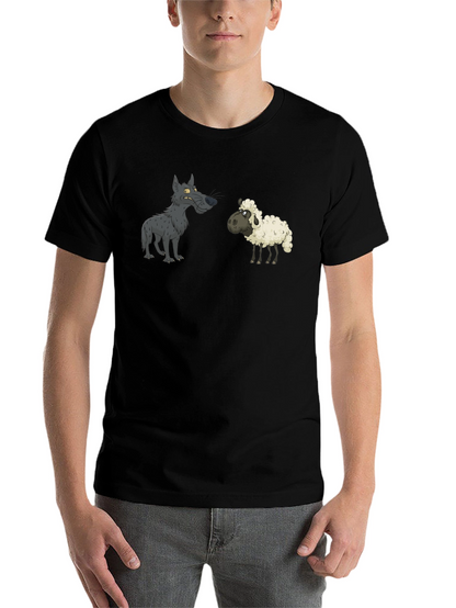 Wolf in Sheeps Clothing Black T-Shirt