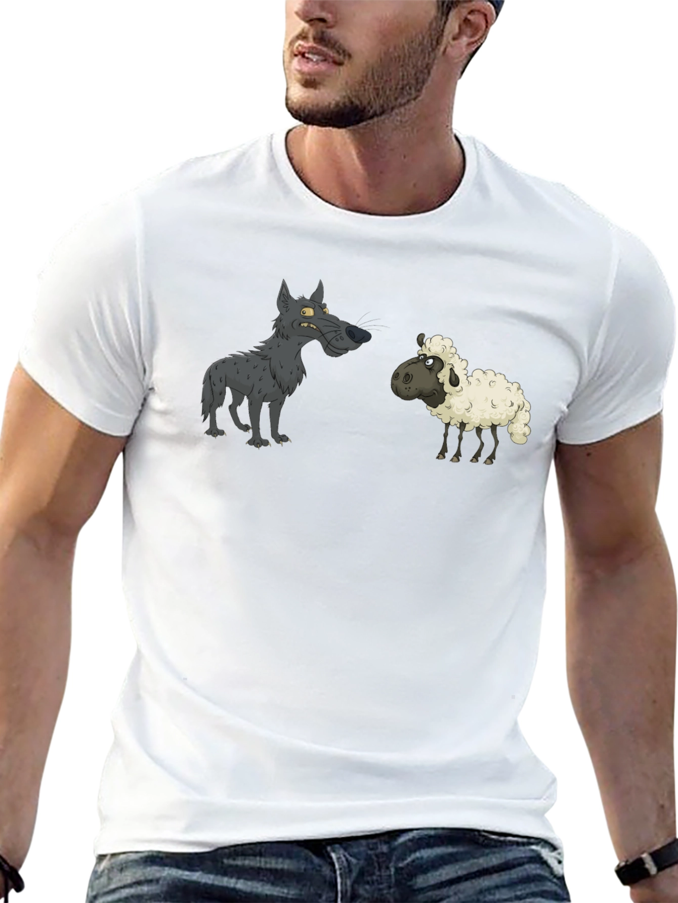 Wolf in Sheeps Clothing Black T-Shirt