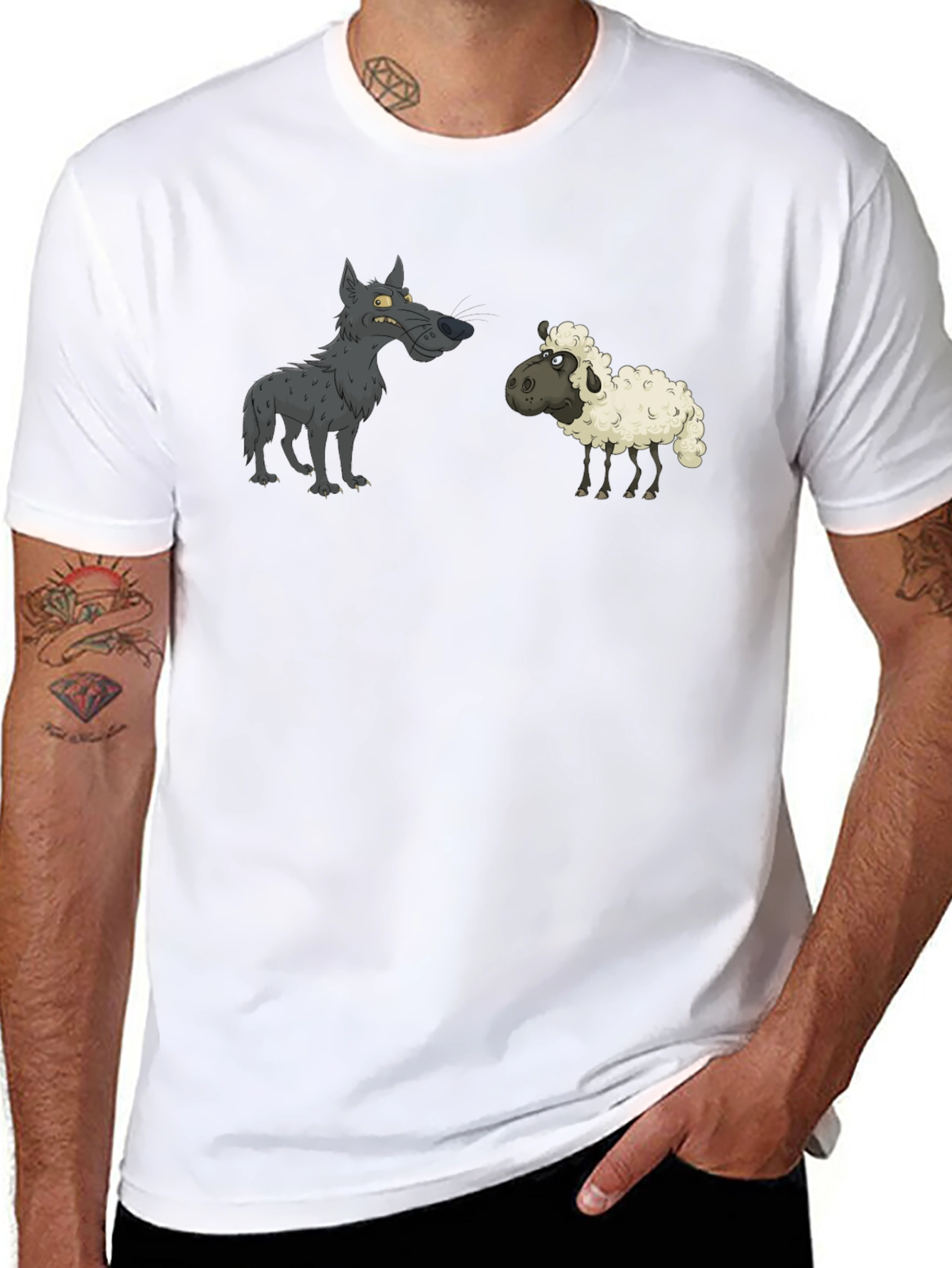 Wolf in Sheeps Clothing Black T-Shirt