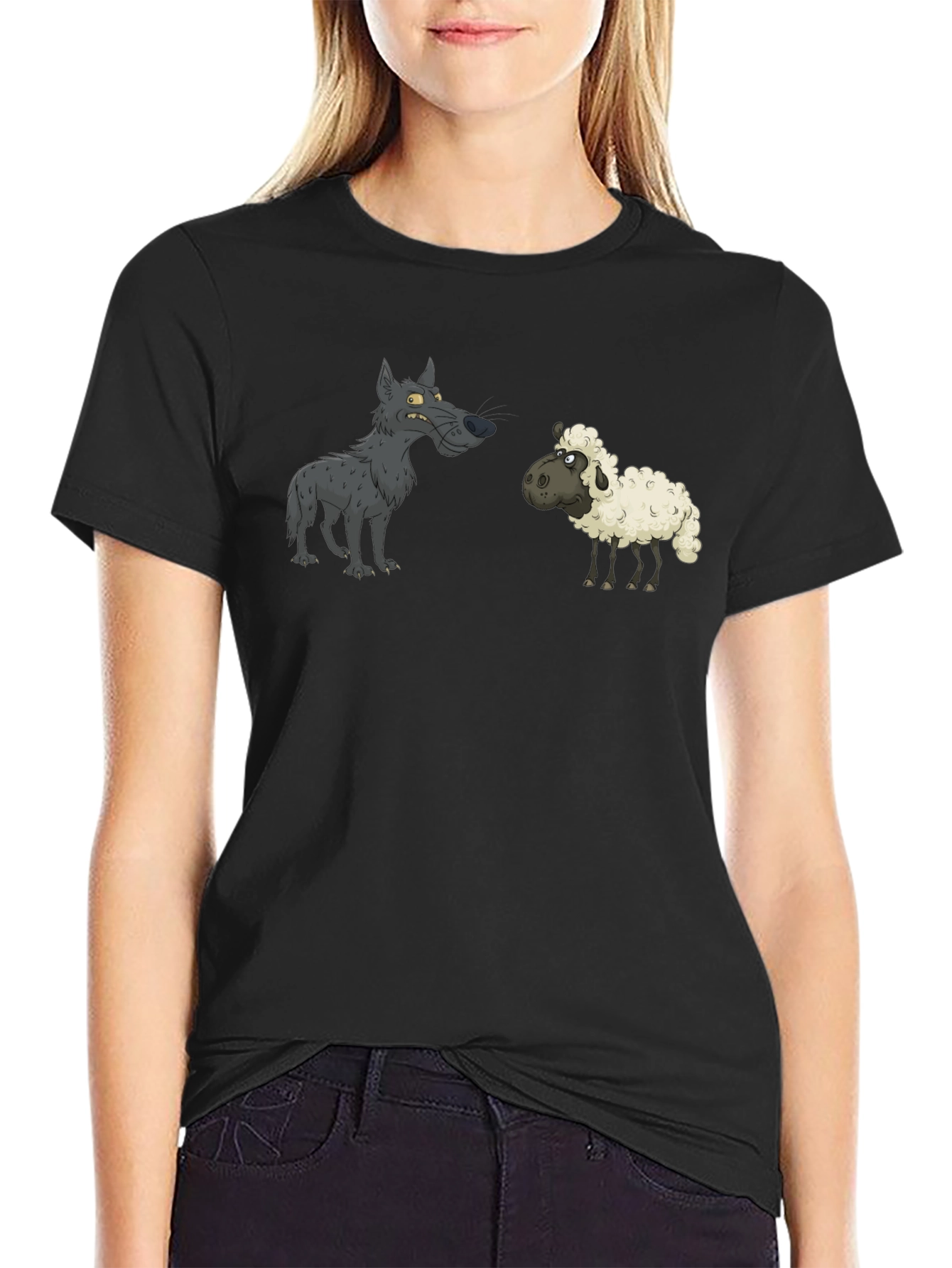 Wolf in Sheeps Clothing Black T-Shirt