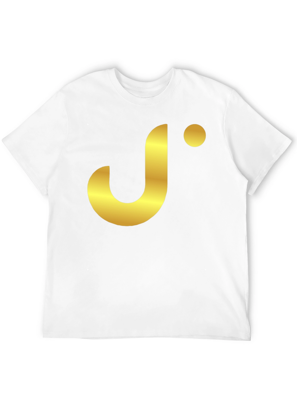 Stylish Black T-Shirt with Gold J Logo