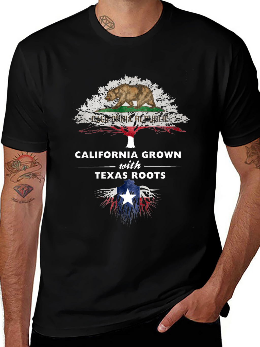 California Grown with Texas Roots Graphic Tee