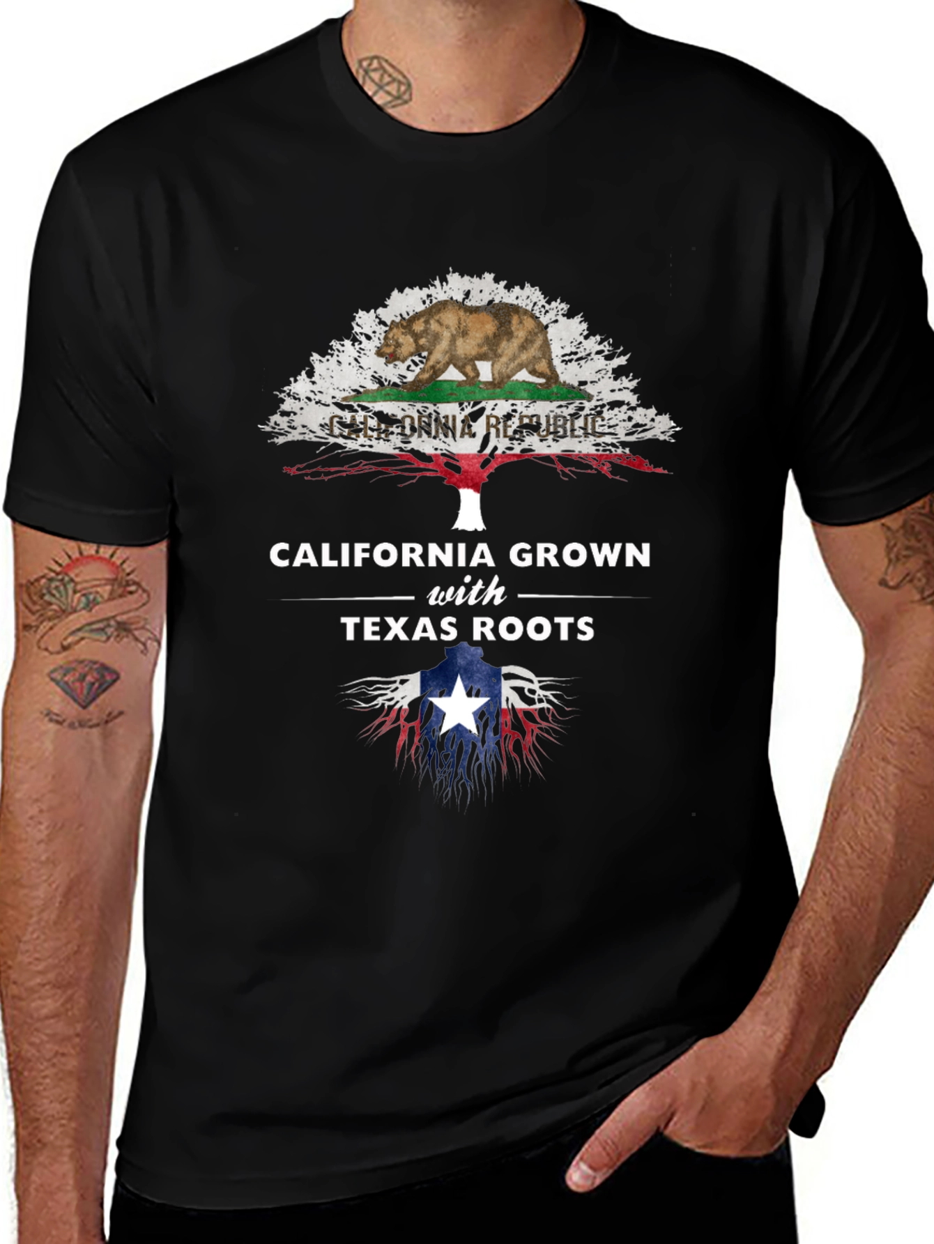 California Grown with Texas Roots Graphic Tee
