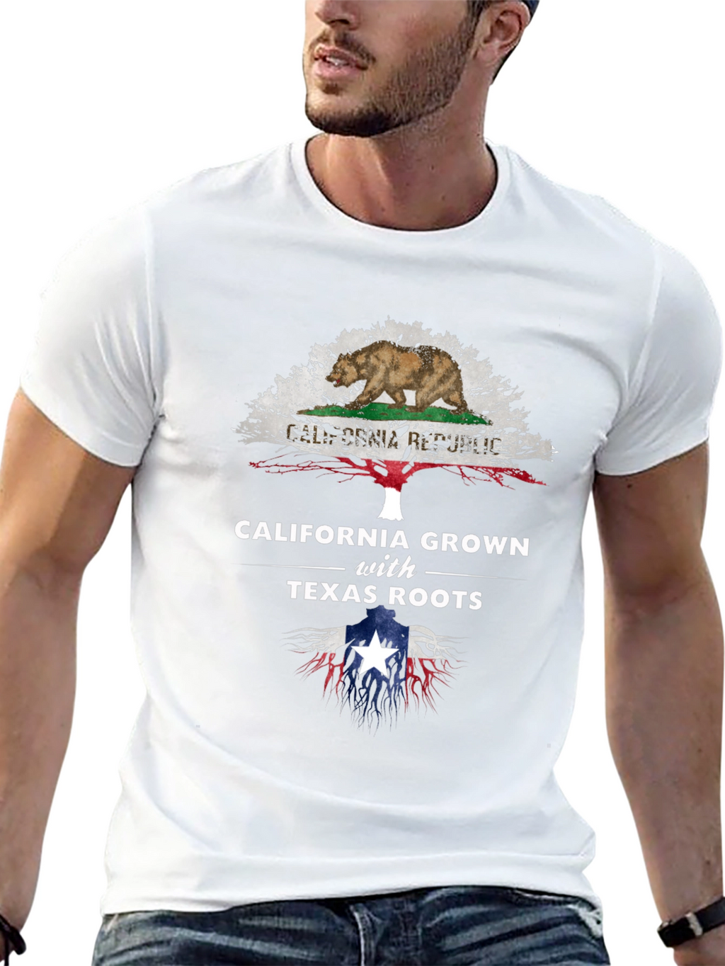 California Grown with Texas Roots Graphic Tee