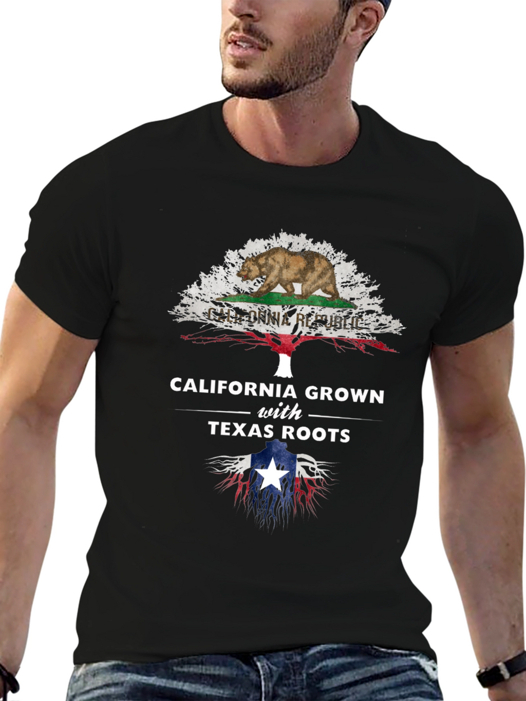 California Grown with Texas Roots Graphic Tee