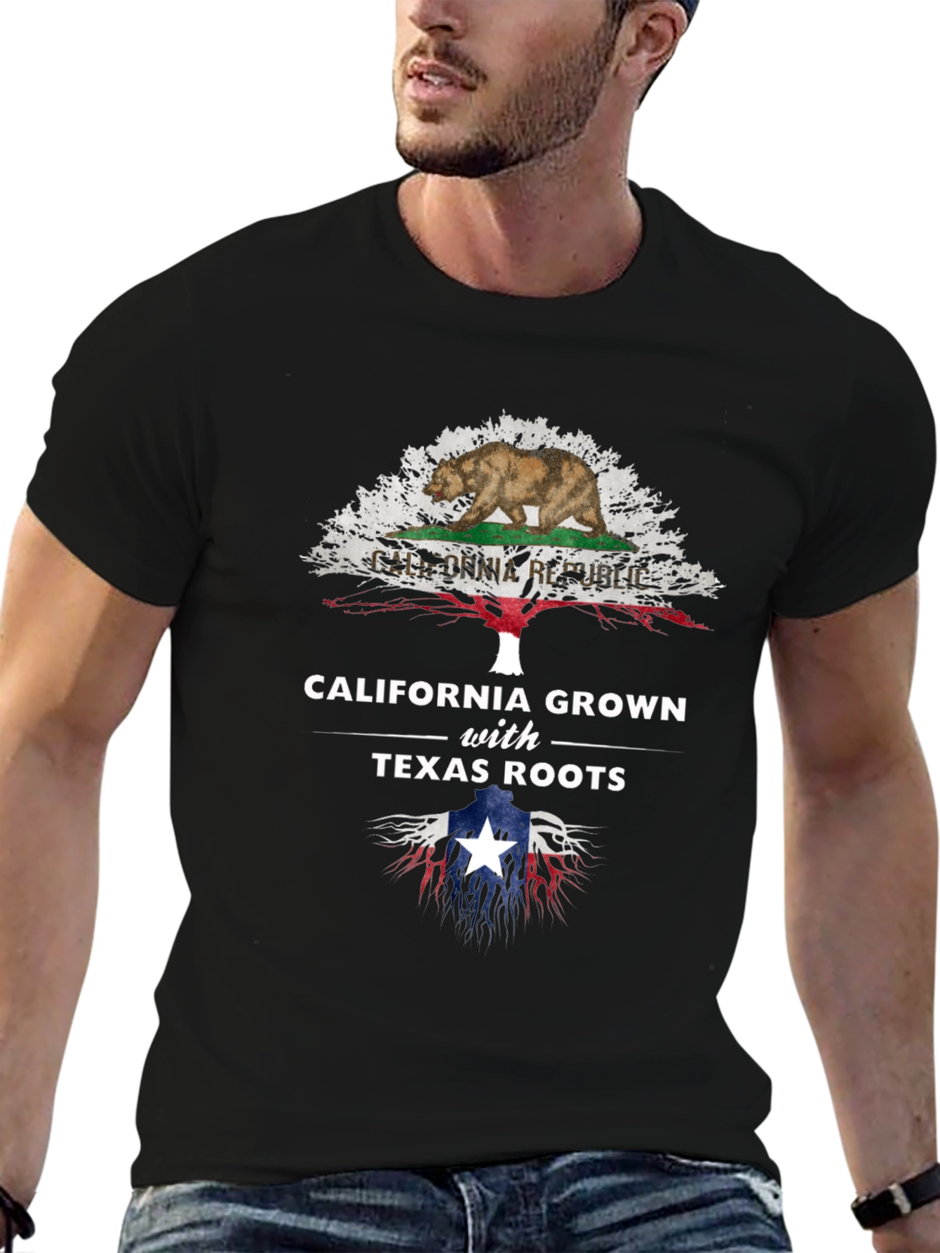 California Grown with Texas Roots Graphic Tee