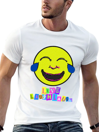 Live Laugh Laugh T-Shirt - Black Graphic Tee