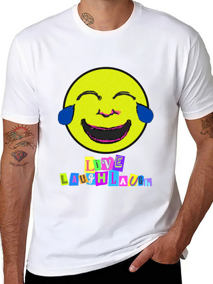 Live Laugh Laugh T-Shirt - Black Graphic Tee